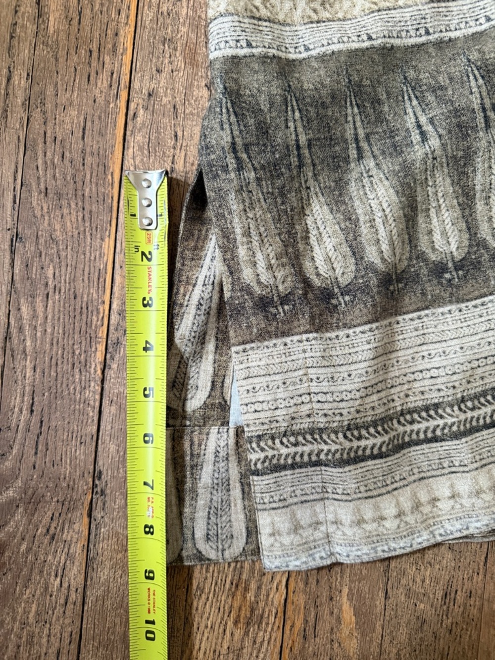 Soft Surroundings Bohemian Cotton Linen Blend Tunic with Beaded Yoke - Picture 7 of 8